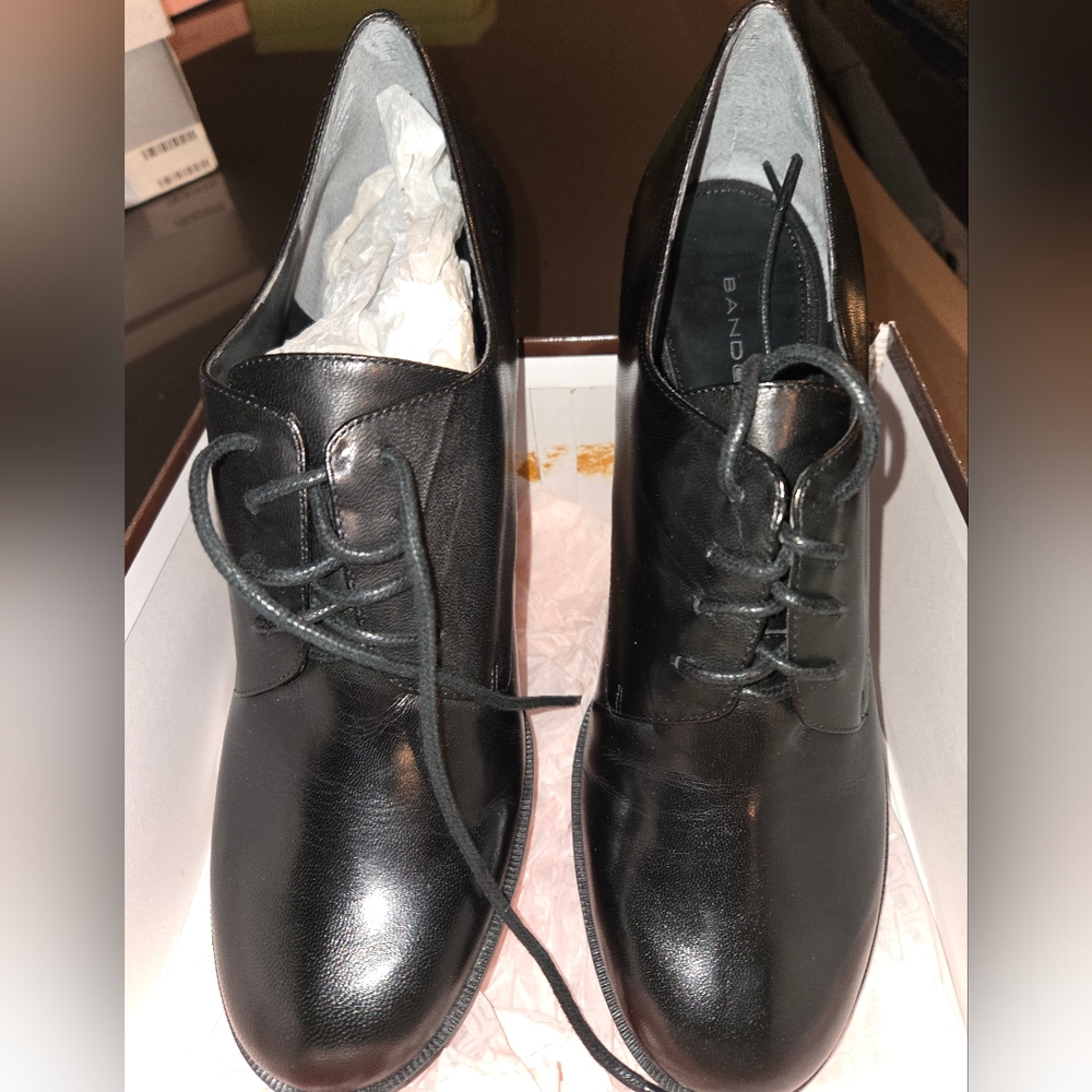 Bandolino Smiley Black Dress Casual Ox 9.5M